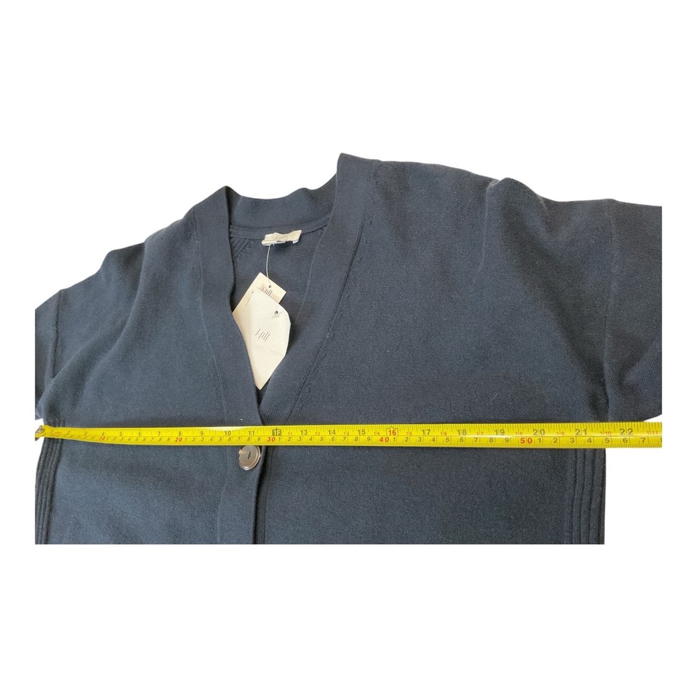 J.Jill Navy Blue V-Neck Button Front Cardigan Sweater Size Small - Picture 8 of 10
